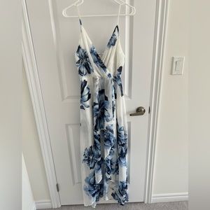 Floral high-low summer dress, Size M